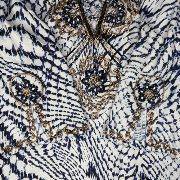 Soft Surroundings Women’s South Beach Beaded Tunic - Picture 6 of 13